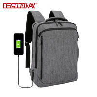 Large Travel Laptop Backpack with USB Charging Port Water-Repellent Casual Daypack