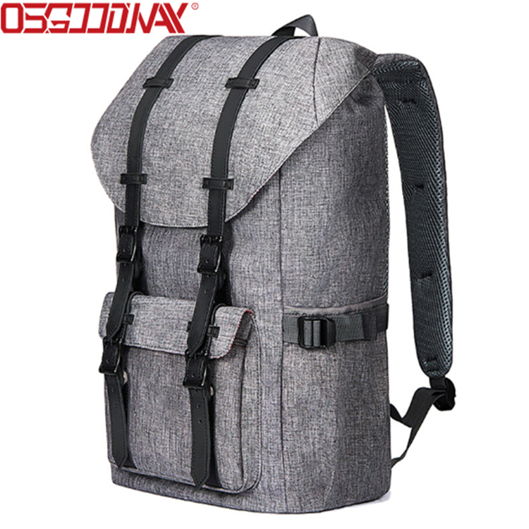 Large Casual Linen Oxford Fabric Travel Hiking Outdoor Backpack Fits 15" Laptop Tablets