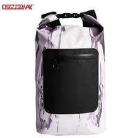 Digital Print 500D PVC Outdoor Sport Hiking Dry Bags Waterproof Backpack