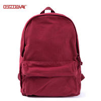 Wholesale Blank Casual Canvas Rucksack Backpack Bag for Girls