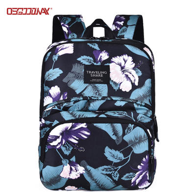 Quality Custom Printed Backpacks Cute Girls Laptop Travel Backpack for Women
