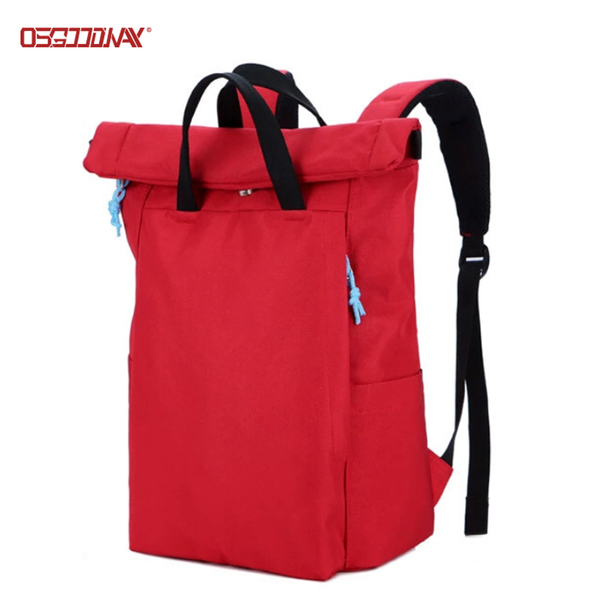 Custom Bagpack Rucksack Outdoor Roll Top Laptop Backpack Bag for College Student