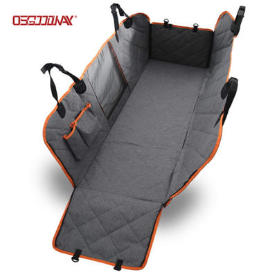 Waterproof Pet Car Seat Covers for Back Seat with Mesh Viewing Window Nonslip Bench Dog Seat Cover