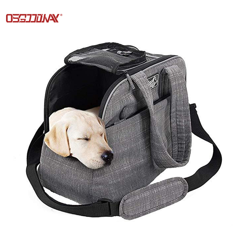 Custom New One-Shoulder Dog Pet Carrier Bag Go Out Portable Comfortable Pet Tote Handbag